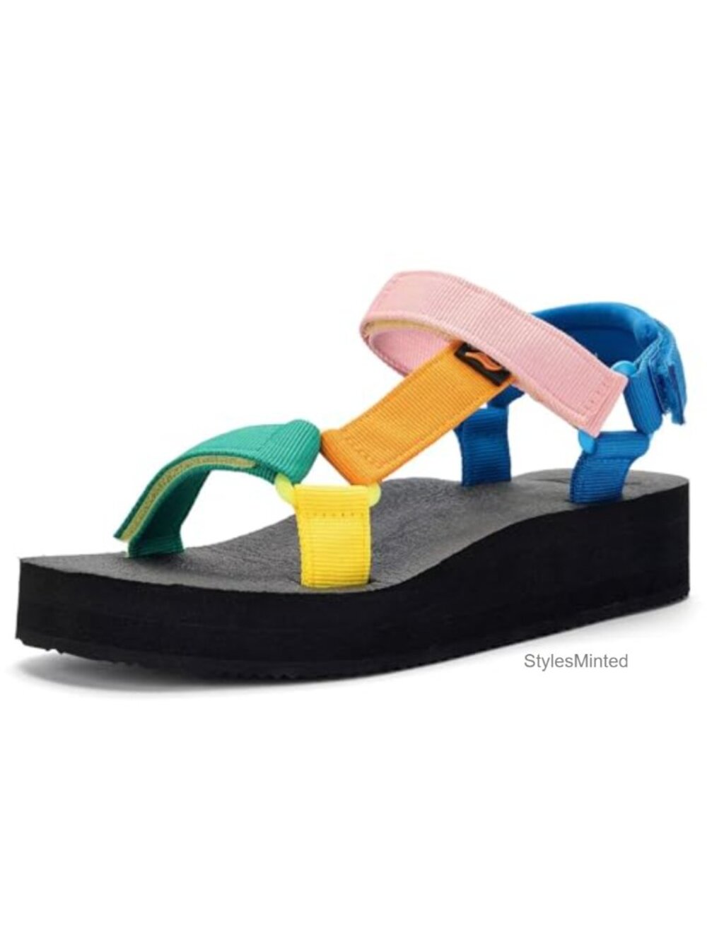 Women's Platform Sandals Casual Adjustable Shoes Arch Support Yoga Mat Insole